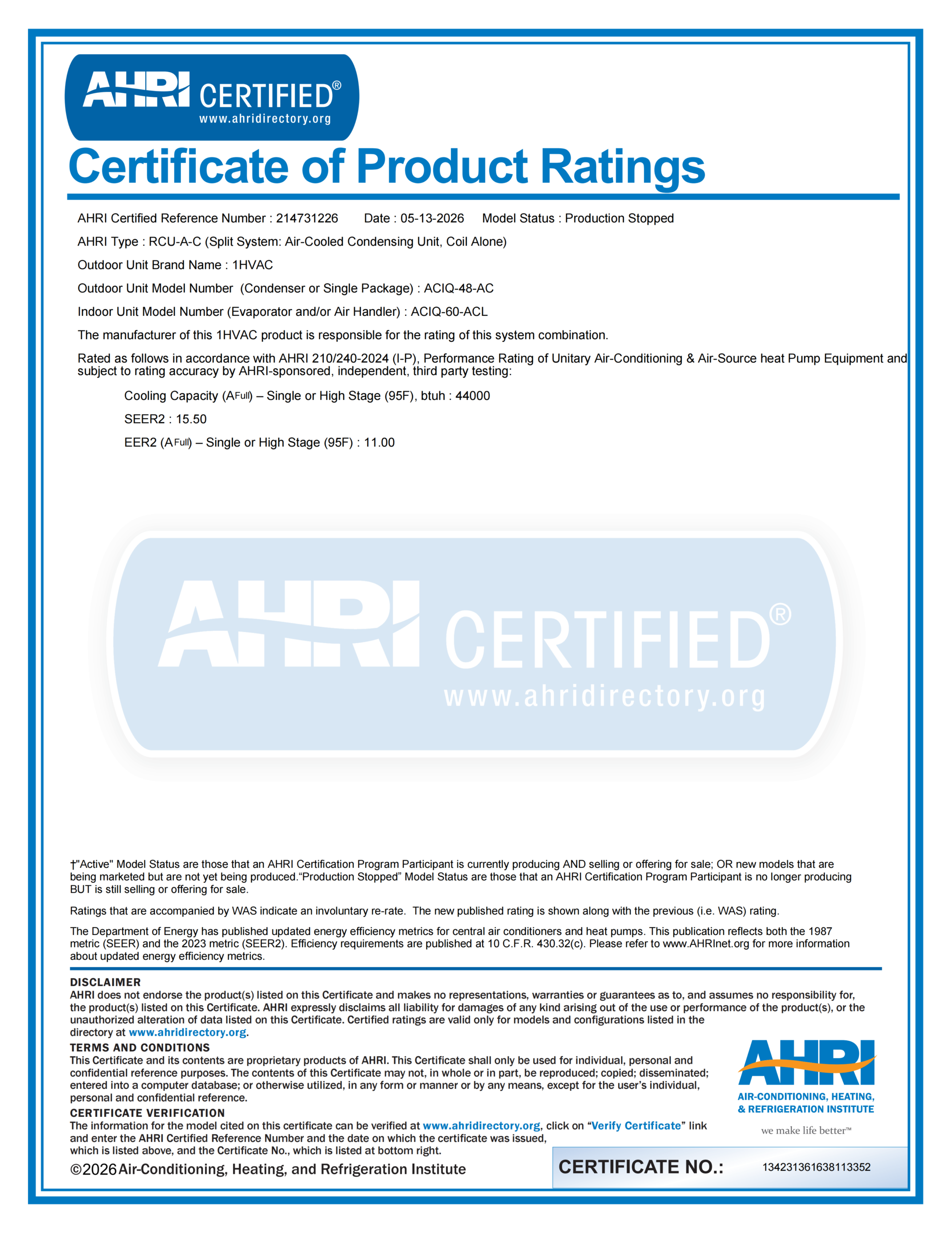 George Group certification document 06
