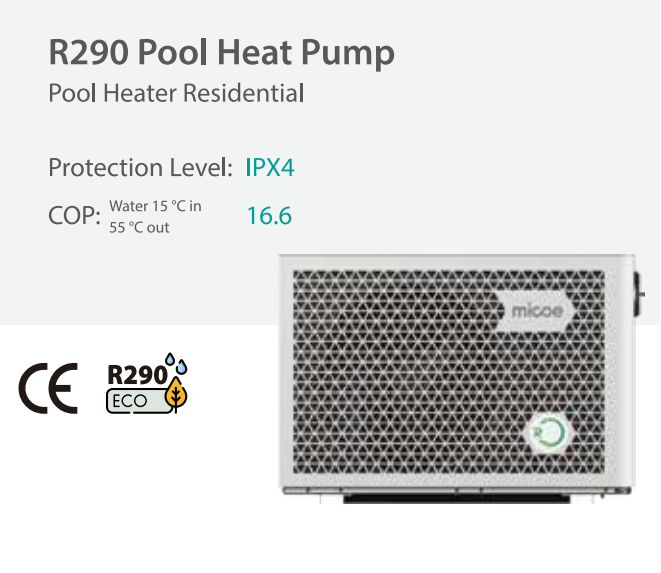 R290 Pool Heat Pump