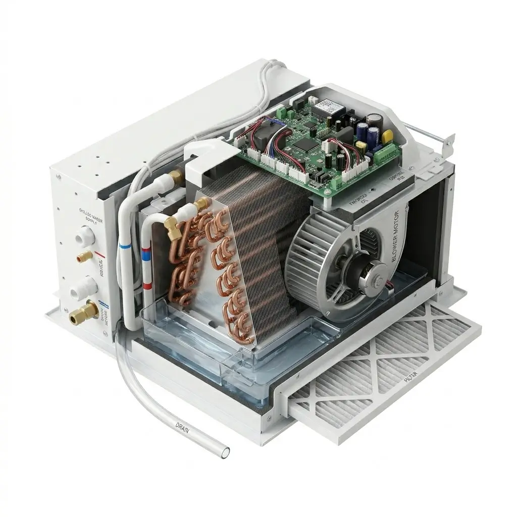 Ceiling concealed ducted unit