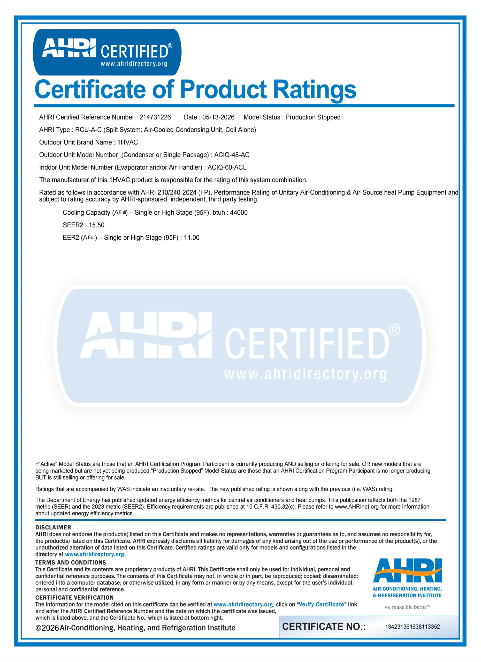 George Group certification document 02
