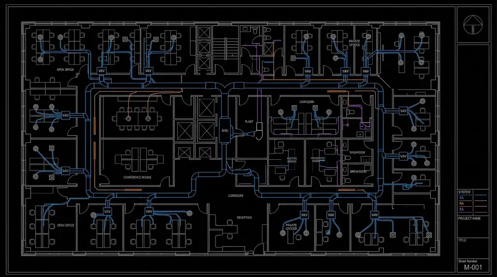 Cooling Load CAD Blueprint